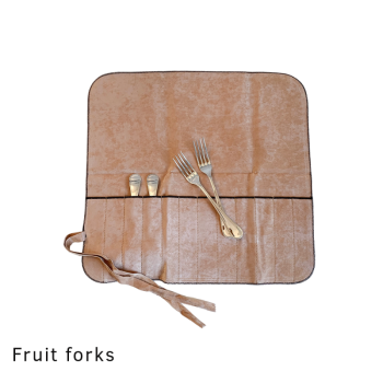 Silver Guard Cutlery Rolls Cutlery roll to protect your silver cutlery for 12 fruit forks or fish forks 119005 EAN 7610928000131