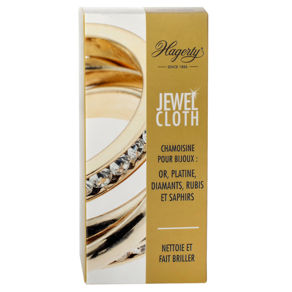 Hagerty Jewel Cloth Schmuckreinigungstuch für Gold, Platin, Diamanten, Saphire & Rubine